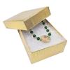 TheDisplayGuys - 25-Pack #32 Cardboard Linen Paper Jewelry Gift Boxes w. Cotton Padding - Gold (3.3" x 2.3" x 1.0") view 2