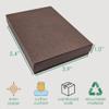 TheDisplayGuys - 25-Pack #53 Cardboard Linen Paper Jewelry Gift Boxes w. Cotton Padding - Brown (5.4" x 3.9" x 1.0") view 3