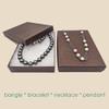 TheDisplayGuys - 25-Pack #53 Cardboard Linen Paper Jewelry Gift Boxes w. Cotton Padding - Brown (5.4" x 3.9" x 1.0") view 4