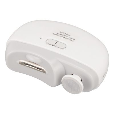 Electric Nail Clipper, 2 Speeds Automatic Nail Clipper with Nail File and Clip StorageUSB Rechargeable Safety Fingernail Trimmer for Baby Adult Seniors (White)