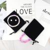10 Pieces Velvet Drawstring Jewelry Pouches - Gift Bags for Wedding Party Favors, Candy, Christmas - Small Cloth Bags (Black) view 3