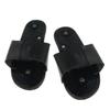 FashionCha 1Pair Foot Massager Slippers Point Acupressure Sandals Shoes Black view 1