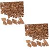 FELTECHELECTR 2packs Medium French Oak Chips for Wine Making Supplies Red Wine Flavor for Home Brewing and Aging Oak Chips Pack view 1