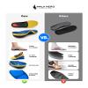 WalkHero Heavy Duty Arch Support Insoles, 220+lbs Plantar Fasciitis Orthopedic Inserts Relieve Pain, Work Boot Orthotics Insoles (Mens 6-6.5 | Womens 8-8.5, Glacial Blue) view 4