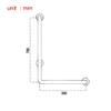 Grab Bars Handle Safety Support Hand Rails, Bathtub Grab Bar L-shaped Bathroom Handrail,Stainless Steel Safety Support Handle,Wall Mounted Anti-Slip Barrier Railings Handicapped Elderly (50x70 Cm) view 4