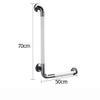 JFHEUEHY 19 * 27in L-Shape Grab Bars for Bathtubs and Showers,Stainless Steel Vertical Angle Grab Bars,Wall Mount Anti Slip Handicap Bathroom Handrails for Pregnant Woman,Seniors view 2