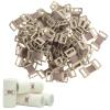 100 Pcs Stretchable Ace Bandage Clips, Elastic Bandage Clips, Reusable Bandage Wrap Clips, Stretch Metal Clasps for Fixing Various Bandages and Gauze (Skin Color) view 1
