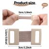 100 Pcs Stretchable Ace Bandage Clips, Elastic Bandage Clips, Reusable Bandage Wrap Clips, Stretch Metal Clasps for Fixing Various Bandages and Gauze (Skin Color) view 2