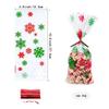 SaktopDeco 100 PCS Cellophane Bags Snowflake Gift Bags Colorful Snowflake Cellophane Treat Bags Candy Bags with Twist Ties for Party Supplies view 3