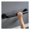 Grab Bars Handle Safety Support Hand Rails, Black Nylon Anti-Slip Grab Rails, Wall Mounted Stainless Steel Anti-skid Particles Handle ,Shower Safety Bathroom Handrail Fluorescent Circle (38/48/58 Cm view 2