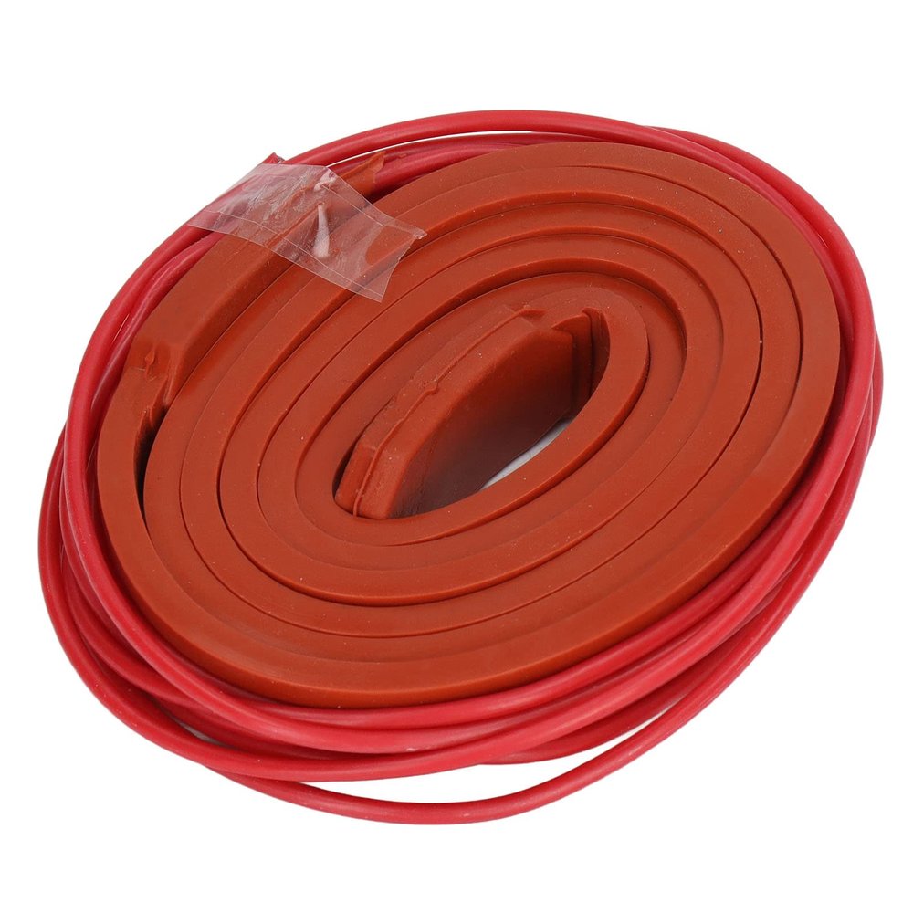 Silicone Heating Belt, Pipe Heat Tape 15x1000mm 40w Flexible Waterproof and Insulation Heat Tape For Water Pipes, For Oil Pipe and Engine Heating (DC24V)