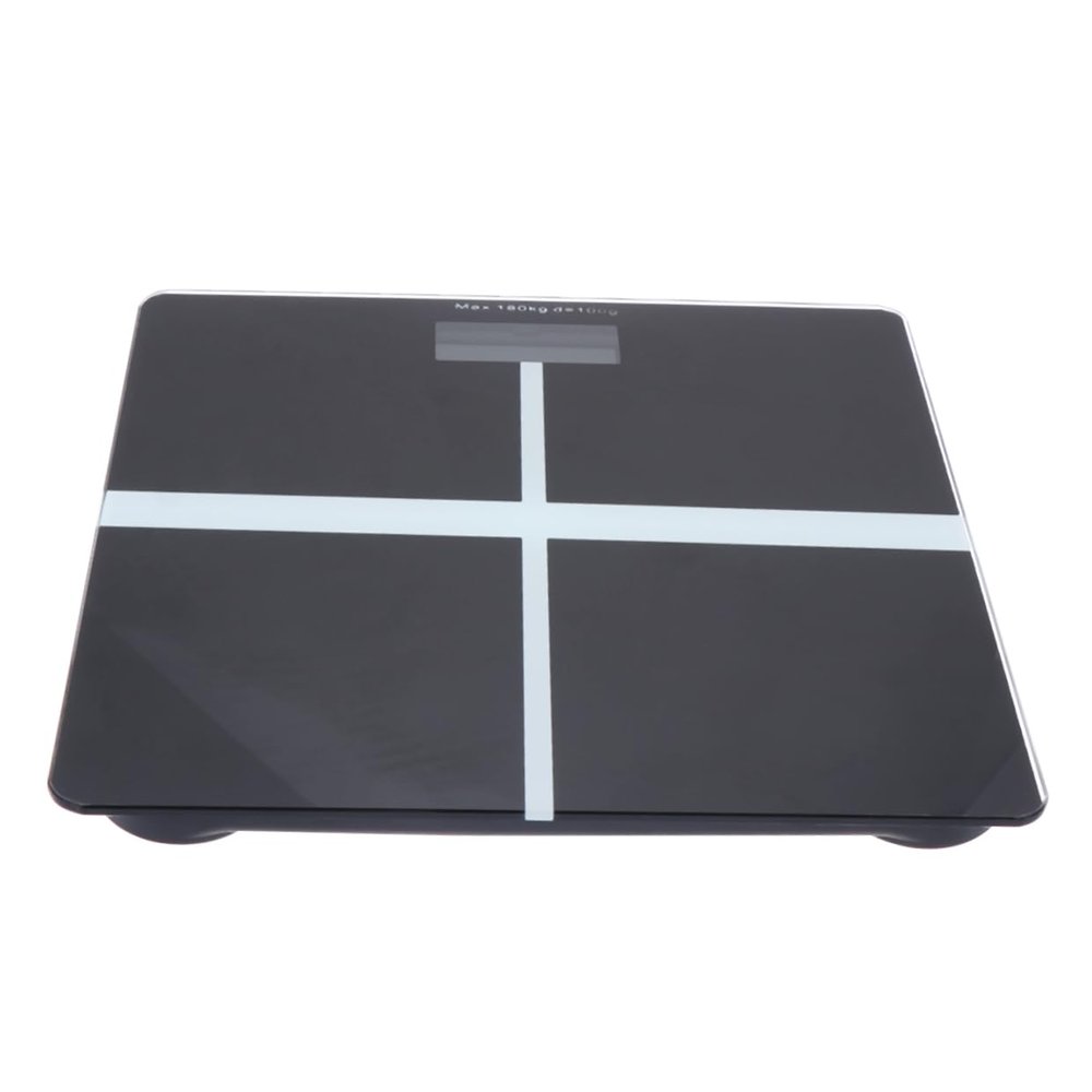 Anneome Glass Platform Electronic for Home Weight Body Weight Health High Precision LCD Display Black