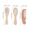 COOLHIYA 1set Brush and Comb Set Newborn Grooming Kit Bristle Hair Brush and Bathing Comb for Gentle Care and Deep Cleaning view 2