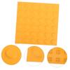 CHILDWEET 2pcs Tactile Sensory Paving Tiles for Indoor Pathways Blind Navigation Assistance with Elegant Design Solid Orange Pads for Visually Impaired Users view 4