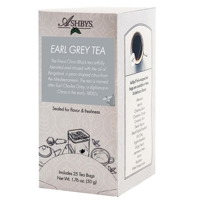 Ashbys Tea Earl Grey Tea Bags - 25 Count Box