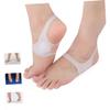 COOLHIYA 2pairs Arch Support Inserts Silicone Pads for Heels Foot Support Band for Pain Relief During Walking Standing view 2