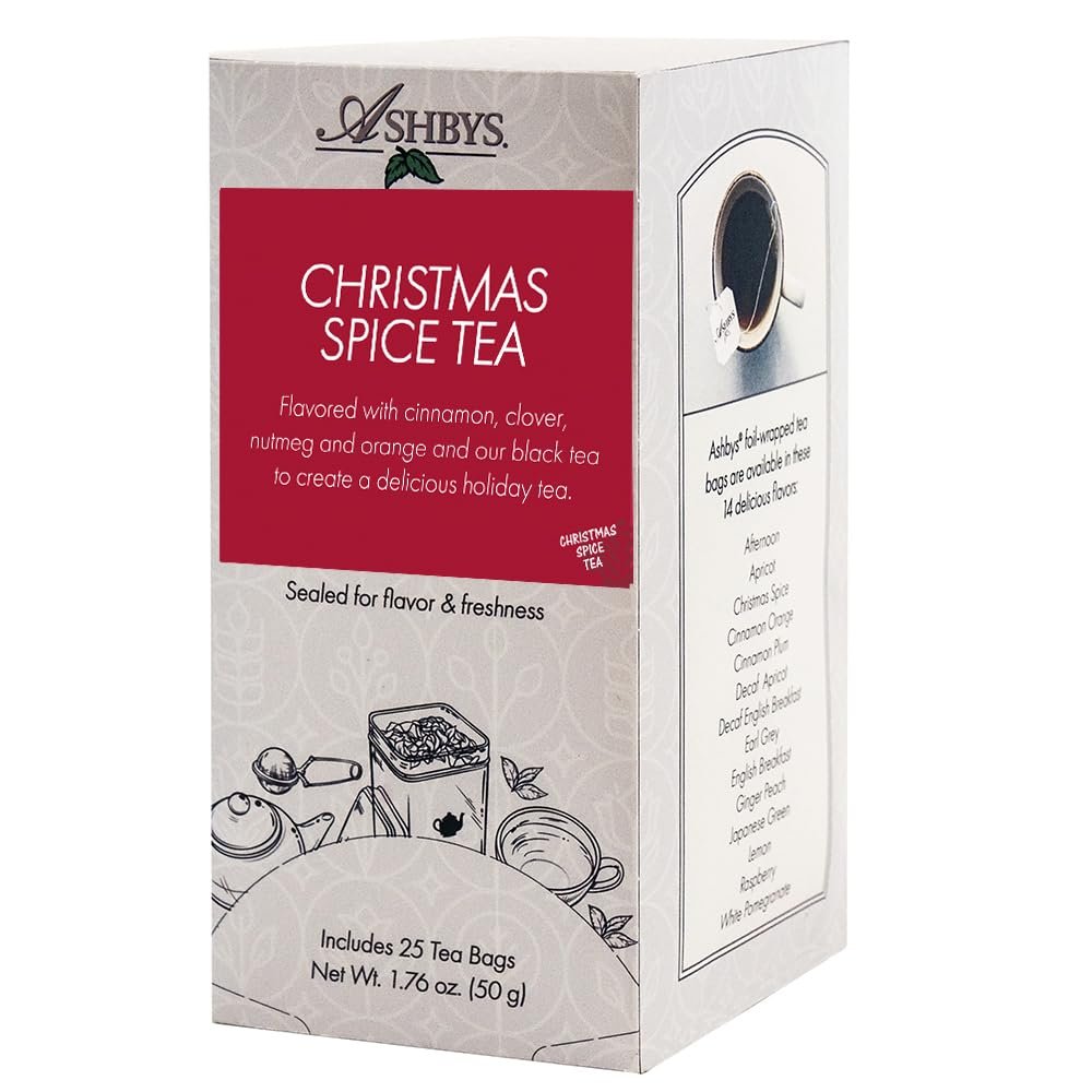 Ashbys Tea Christmas Spice Tea Bags - 25 Count Box