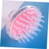 Beatifufu 3pcs Hair Scalp Brushes Pink Shampoo Brushes for Scalp Care Hair Cleaning Dandruff Massage Gentle Exfoliation view 2