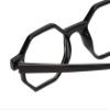 Calabria Hexagonal Blue Light Blocking Reading Glasses with Clear Lenses Black | Retro Geometric Frame | Computer Reading Glasses | Magnification 4.50x view 4