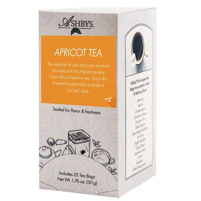 Ashbys Tea Apricot Tea Bags - 25 Count Box