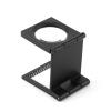10X28mm Three Folding 10X Magnifier Zinc Alloy Magnifying Glass with Scale, Optical Foldable Magnifying Glass,for Watch Industry, Jeweler Assist Magnifier, Map/Dictionary view 2