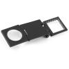 10X28mm Three Folding 10X Magnifier Zinc Alloy Magnifying Glass with Scale, Optical Foldable Magnifying Glass,for Watch Industry, Jeweler Assist Magnifier, Map/Dictionary view 3