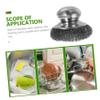 Hoement Stainless Steel Pot Brush Kitchen Scrub Brush for Cleaning Dishes Dish Scrubber Kitchen Scrubber view 3