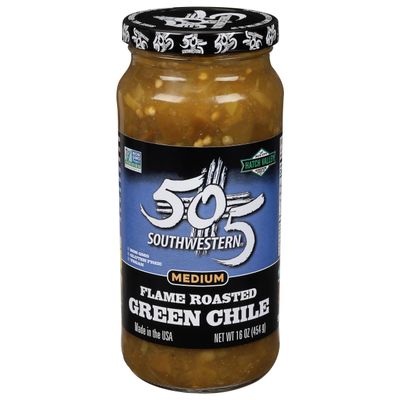 505 Southwestern Salsa Roasted Green Ch.ile 16 oz (Pack of 12)