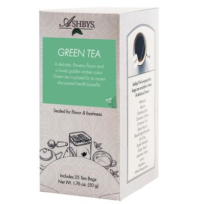 Ashbys Tea Green Tea Bags - 25 Count Box