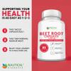 Beet Root Capsules - 1200mg Per Serving - 60 Beet Root Powder Capsules - Beetroot Powder Supports Blood Pressure, Athletic Performance, Digestive, Immune System (Pure, Non-GMO & Gluten Free view 4