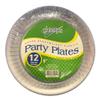 CHAMPS 9 Clear Polystyrene Plates 12 Count (Disposable, Elegant & Durable) for Parties, Buffets & Everyday Use (Pack of 12) view 1