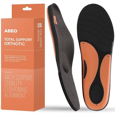 ABEO Total Support Metatarsal Insoles for Men | Metatarsalgia Insoles | Metatarsal Orthotics for Men | Orthotic Inserts for Men | Arch Support Inserts Men | Black 11.5 Medium