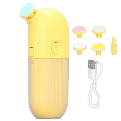 Baby Electric Nail File 6000RPM Low Noise Adjustment Speed Anti-Slip Nail Care Grinder 6 Heads