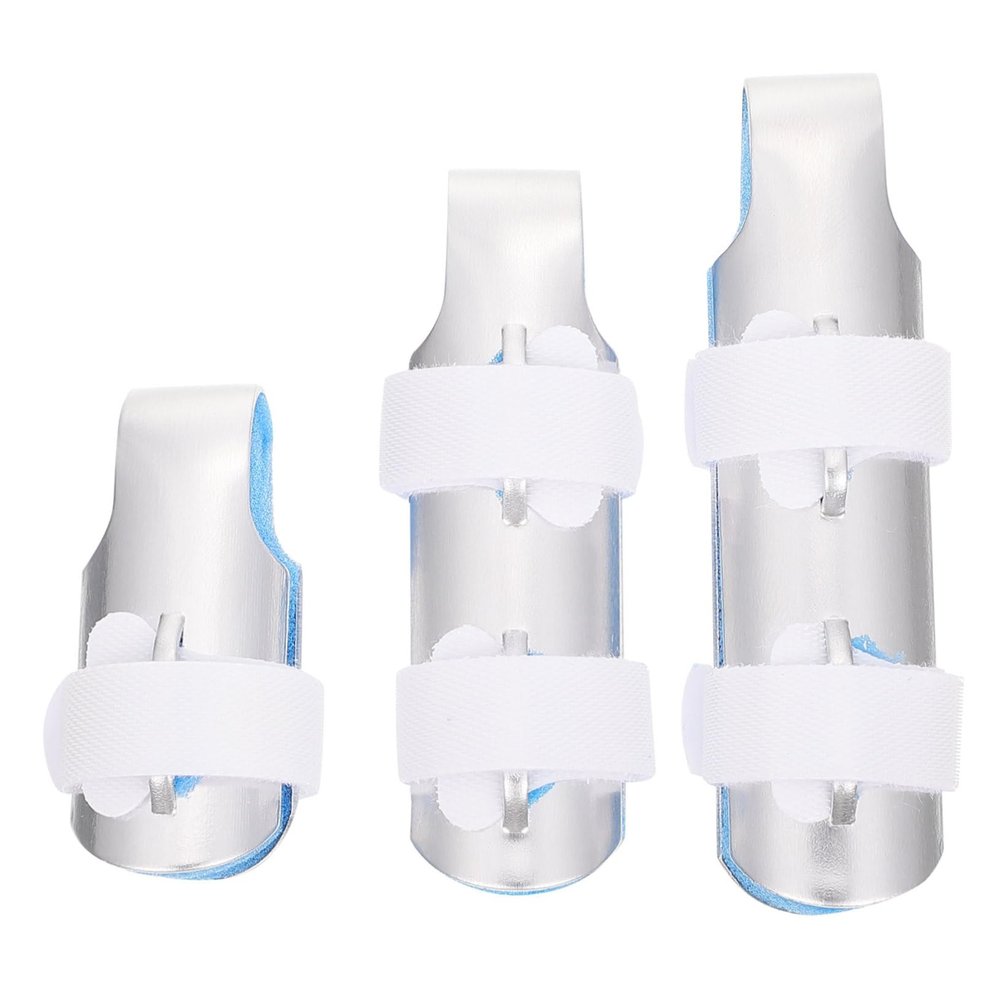 BCOATH 3pcs Finger Fixing Cover Finger Support Splint Hand Brace for Thumbs Guards Injured Protector
