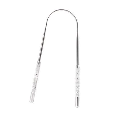 2pcs Reusable Stainless Steel Tongue Scraper for Bad Breath Relief Ergonomic Tongue Cleaning Tool Grade Design for Adults Easy to Use and Clean