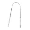 2pcs Reusable Stainless Steel Tongue Scraper for Bad Breath Relief Ergonomic Tongue Cleaning Tool Grade Design for Adults Easy to Use and Clean view 1