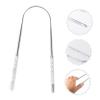 2pcs Reusable Stainless Steel Tongue Scraper for Bad Breath Relief Ergonomic Tongue Cleaning Tool Grade Design for Adults Easy to Use and Clean view 4