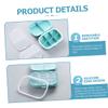 BCOATH 4pcs Portable Medicine Organizer for Travel Compact Pill Holder with Sealing Function for Vitamins and Supplements Outdoor Medicine Storage view 2