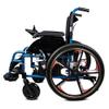 2pcs 24 Inch Electric Wheelchair Replacement Rear Wheels, 241.75 PU Solid Tires, Magnesium Alloy Wheel Hub with Handrim view 2
