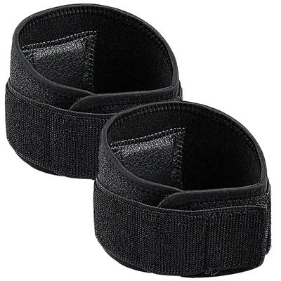 IWOWHERO 2pcs Adjustable Knee Brace Strap for Sports Compression Support for Patellar Stabilization Knee Protector Strap for Running and Fitness Black