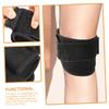 IWOWHERO 2pcs Adjustable Knee Brace Strap for Sports Compression Support for Patellar Stabilization Knee Protector Strap for Running and Fitness Black view 3