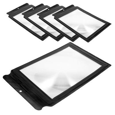 COHEALI 5pcs Ultra- for Reading Lightweight Magnifiers Name Portable Tools for Seniors and Low Users