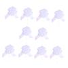 COHEALI 10pcs Yarn Pull Bows for Wedding Large Snow Yarn Handmade Decorative Pull Bows White view 1