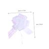 COHEALI 10pcs Yarn Pull Bows for Wedding Large Snow Yarn Handmade Decorative Pull Bows White view 3