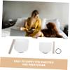 Parliky White Singing Bowl with Stick for Yoga Meditation Relaxing Sound Therapy Crystal Chakra Healing Home Use and Decor view 3