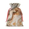 AKDODK Marble Mixed Print Personalized Christmas Gift Bags,Holiday Drawstring Gift Bags For Xmas Presents Party Favor view 1