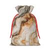 AKDODK Marble Mixed Print Personalized Christmas Gift Bags,Holiday Drawstring Gift Bags For Xmas Presents Party Favor view 2