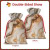 AKDODK Marble Mixed Print Personalized Christmas Gift Bags,Holiday Drawstring Gift Bags For Xmas Presents Party Favor view 3