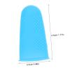 SEWOART 10pcs Silicone Finger Protective Covers Non-Slip Anti-scalding Sleeves for Comfortable Work Use Lightweight Design Blue and Green for Men and Women view 2