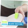 SEWOART 10pcs Silicone Finger Protective Covers Non-Slip Anti-scalding Sleeves for Comfortable Work Use Lightweight Design Blue and Green for Men and Women view 3